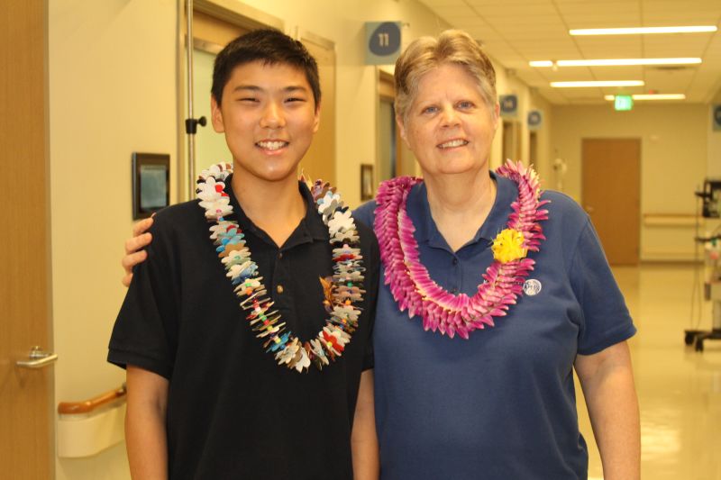 Debbie Lazur with her nephew Konner Sato