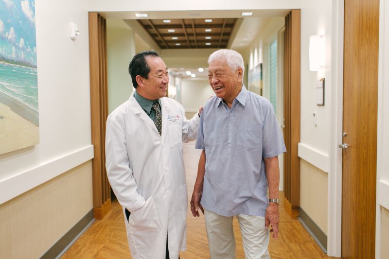 Dr. Kim and his patient Stan Kum