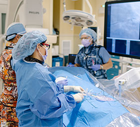 A heart procedure in a Pali Momi operating room.