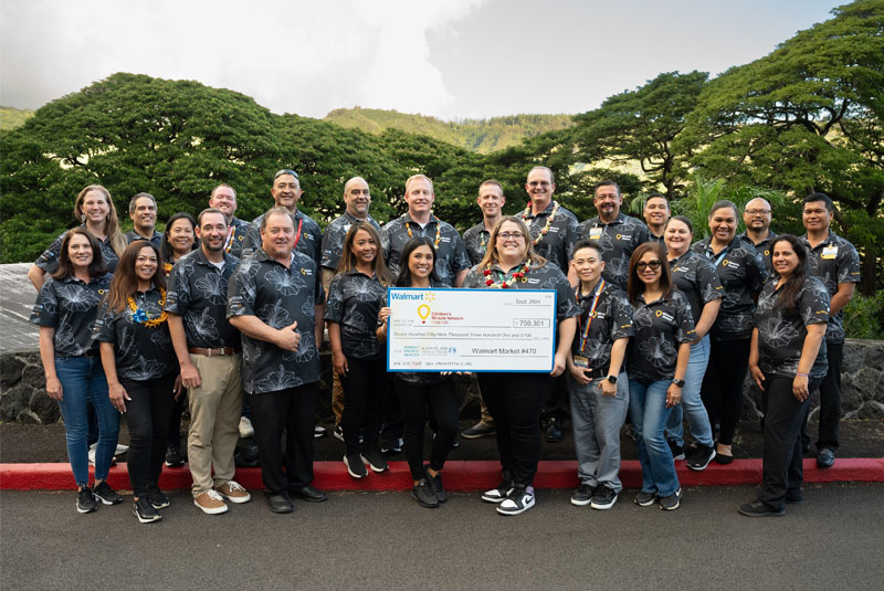 Walmart leaders from across Hawaii gathered to celebrate their 2024 CMN fundraising campaign, which raised $759,301.