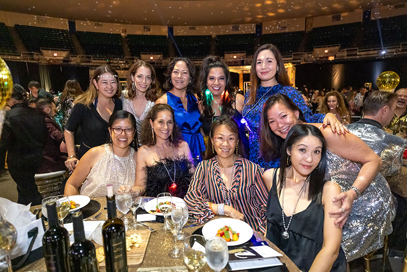 Justine Stamen Arrillaga (front, second from left) with her guests. 